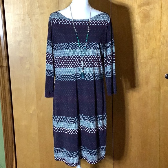 Banana Republic Dresses & Skirts - Banana Republic geometric boatneck dress, size large